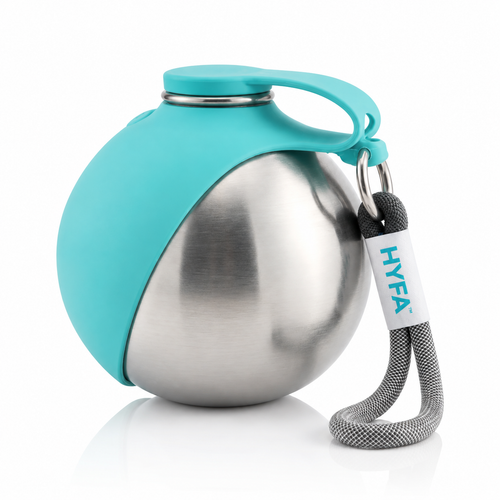 HYFA Turquoise Blue insulated steel bottle